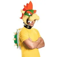 Disguise Kostüm Bowser-Accessoire-Set für Erwachsene Nintendo-Lizenzartikel 2-teilig