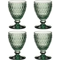 Villeroy & Boch Weinglas Boston Coloured, Kristallglas, Spülmaschinengeeignet, Grün, Boston, H: 12cm