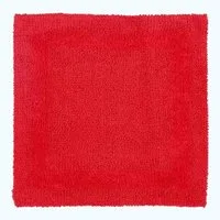 Homescapes Badematte Duschvorleger rot 50x50 cm aus 100% Baumwolle, Höhe 20 mm, 50 x 50 cm
