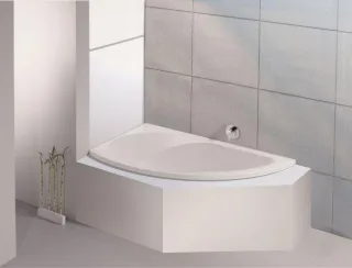 Hoesch Badewanne Spectra Eck 1700x1000 links ohne Schürze, weiss 3657.010