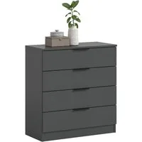 Home affaire Kommode SKARDE, Breite 74 cm, 4 Schubkästen, viel Stauraum (in verschiedenen Farben und Breiten erhältlich, individuell einsetzbar), Sideboard, Anrichte, Schubkastenkommode, Schrank