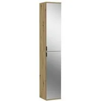 xonox.home Kleiderschrank Garderobenschrank Projekt X, Artisan Eiche, Spiegeltüren 30 cm