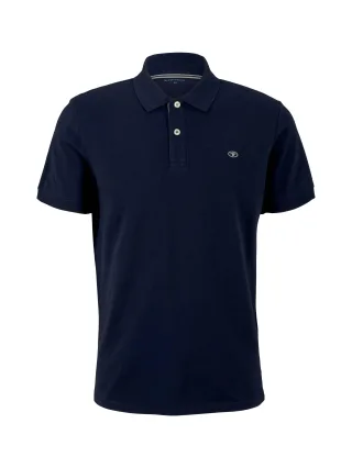 Tom Tailor - Piqué Poloshirt aus Baumwolle sky captain blue - Gr. - XL