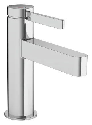 Hansgrohe Waschtischmischer 100 CoolStart Finoris Push-Open Ablaufgarnitur chrom, 76012000 76012000