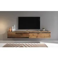 Home affaire Lowboard LOWBOARD VERA, wahlweise mit oder ohne Beleuchtung, Modernes griffloses TV-Board, 180 cm TV-Schrank, stehend und hängend