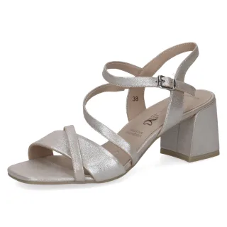 CAPRICE - Da.-Sandalette taupe sue.met. - Gr. - 36