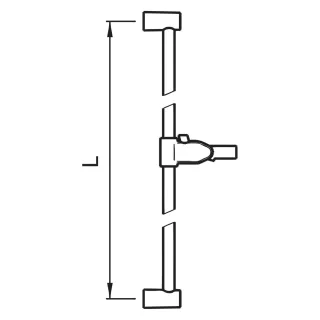 LAUFEN fester HB-Halter twin Vollmetall HF504779462000