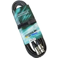 keepdrum keepdrum 3m DMX Kabel 3-pol XLR 100-Ohm Audio-Kabel, XLR-F, XLR-M (300 cm), DMX-Kabel 3m
