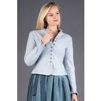 Spieth & Wensky Trachtenjacke Walkjacke Damen - KORDULA - blau