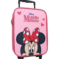 Disney Minnie Mouse Kinderkoffer Trolley Kindertrolley Mädchen Minni Maus Pink Kinder Trolly Leicht, 2 Rollen, Innenmaße: 40x30x10 cm, 12 L Volumen