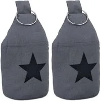 relaxdays Türstopper 2er Set Türstopper mit Stern-Motiv