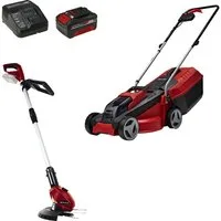 Einhell Akkurasenmäher EINHELL Power X-Change Akku-Rasenmäher-Set GE-CM, 30 cm Schnittbreite, (Li-Ionen Akku 4,0Ah)