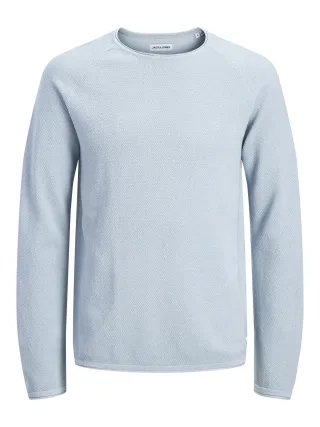 JACK&JONES - JJEHILL KNIT CREW NECK NOOS Celestial Blue - Gr. - XXL
