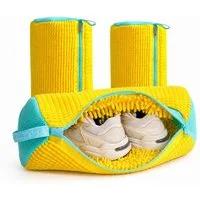 Ware aus aller Welt Wäschenetz 3 Schuhwaschbeutel für die Waschmaschine wiederverwendbarer Wäschesack,(3-St)