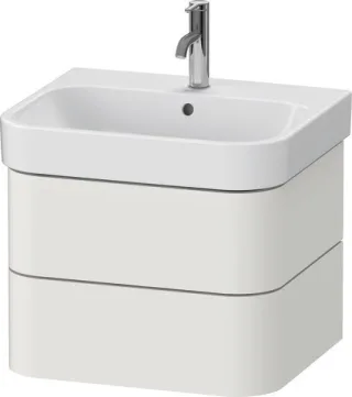 Duravit Happy D.2 Plus Waschtischunterbau wandhängend Nordic Weiß Seidenmatt 575x490x415 mm - HP4385 HP4385039390000