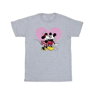 Disney - "Mickey Mouse Love Languages" T-Shirt für Herren (Grau)