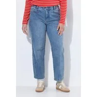 Laurasøn Slouchy Jeans Barrel-Denim vorverlegte Seitennaht