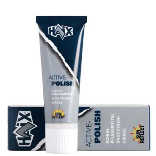 Spezial-Schuhcreme | HAIX® | Pflege und Imprägnierung für Glattleder-Schuhe | 75ml Tube | Öl-/ fettarm | leicht aufzutragen | Glanz | wasserabweisend schwarz