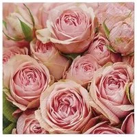 PAW Sp. z o.o. Papierserviette 20 Servietten 33x33cm 3-lagig, Lots of Roses - Viele Rosen
