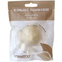 Nawemo Gesichtsschwamm Nawemo Konjac Schwamm Kollagen - für reife Haut, 3 tlg.
