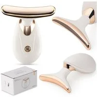COIL Gesichtsmassagegerät Kosmetikgerät, Vibrations Lifting, Hautstraffung, Anti-Aging, Elegantes Massagegerät, T-förmiger Kopf