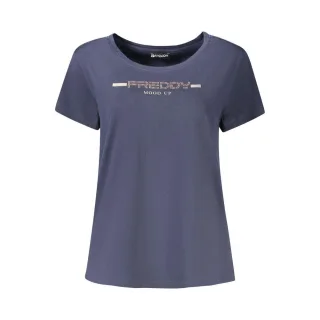 Freddy Blu Baumwoll Damen T-Shirt mit Strassdetails