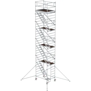 Munk Rollgerüst 1,35 x 2,45 m mit Schrägaufstiegen & Ausleger - 167410