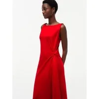 Tommy Hilfiger Jerseykleid INTERLOCK KNOT DETAIL DRESS Baumwolle, Interlock