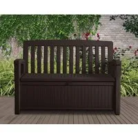 Keter Gartenbank Keter Gartenbank PATIO Braun, 227L, bis 272 kg belastbar, abschließbar