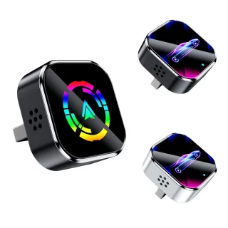 LAESD Q1A 2 in 1 Wireless CarPlay Android Adapter Dual-Band 2.4GHz 5GHz Plug and Play Auto-Reconnect Voice Control Mini