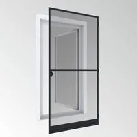Windhager Insektenschutz-Tür Expert, Alurahmen Drehtür für Balkon- und Terrassentüren, (1-St), Fliegengitter zum bohren, 100 x 210 cm, erhältlich in anthrazit, weiß