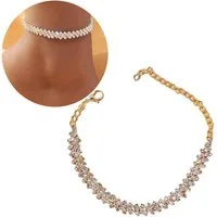 MOPUEA Fußkette Damen Strass Fußkettchen, Mädchen Kristall Fußkettchen (1-tlg)