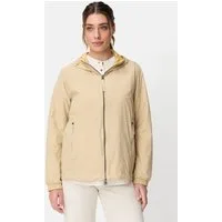 camel active Outdoorjacke mit Allover-Print und unifarbener Seite Langarm