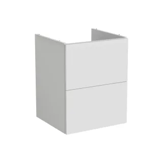 VitrA New Metropole Pure Waschtischunterschrank mit 2 Vollauszügen 48 x 45 x 60 cm Matt,67397 67397