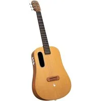 Lava Music Westerngitarre Lava Music Gitarre ME Air Spruce 36 Zoll Woodgrain Brown, Elektronische Akustik-Gitarre, USB-Type-C, 6,35 mm Klinke, Gitarre