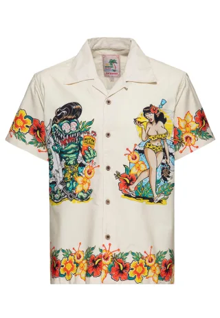 King Kerosin Herren Hawaii Hemd I Make My Dreams Come True