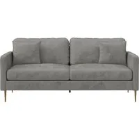 Dorel Home 3-Sitzer Highland, 1 Teile, pflegeleichter Veloursbezug, Sitz und Rücken gepolstert, Sitzhöhe 46cm