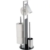 WENKO WC-Garnitur Ravina, Stand WC-Garnitur, Toilettenpapierhalter, Rollenhalter & WC-Bürste