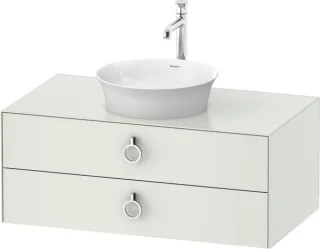 Duravit White Tulip Konsolenwaschtischunterbau wandhängend Weiß Seidenmatt 1000x550x408 mm - WT49910 WT499103636