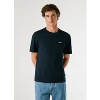 Pepe Jeans T-Shirt CONTRAST CONNOR mit Rundhals und gesticktem Logo
