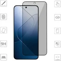 Wigento Handyhülle Für Xiaomi 14T / 14T Pro 1x 2.5D 0,26mm Privacy Schutz H9 Hart Glas, Privacy Display Panzer Schutz Glas