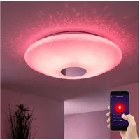 EGLO LED Deckenleuchte, LED-Leuchtmittel fest verbaut, Kaltweiß, Warmweiß, Neutralweiß, Tageslichtweiß, Farbwechsel, Deckenlampe Deckenleuchte Smart LED Dimmer App Farbwechsel RGB D 38 cm