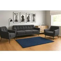 A&J MöbelLand GmbH Polstergarnitur BENITO: 3-Sitzer Sofa + 2 Sessel, (Bringen Sie mit dem stilvollen Set BENITO, bestehend aus einem großzügigen 3-Sitzer Sofa und zwei komfortablen Sesseln, Eleganz und Gemütlichkeit in Ihr Wohnzimmer., 3-tlg., Hochwe