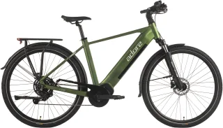 Adore "28" Alu Trekking E-Bike ATX-670 Mittelmotor 60NM / 15Ah Grün matt" 9 Gang Shimano Cues Schaltwerk Kettenschaltung Mittelmotor 250 W Pedelec, Elektrofahrrad für Herren