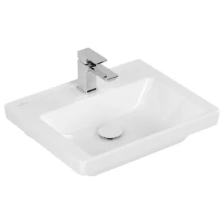 Villeroy und Boch Subway 3.0 Handwaschbecken 4370FG01 50x40cm, mit Hahnloch/ohne Überlauf, weiß