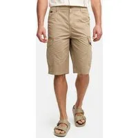 Indicode Cargoshorts Herren INNadim Cargoshorts aus Baumwolle mit elastischen Einsätzen am Bund für eine flexible Passform