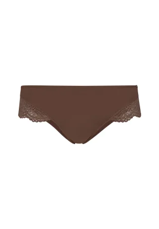 SKINY - Skiny Damen Cheeky Panty Micrornaments deep taupe - Gr. - 36