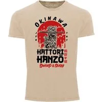 Neverless Print-Shirt Herren Vintage Shirt Hattori Hanzo Sword and Sushi Okinawa Japan mit Print