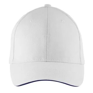 SOLS - "Buffalo" Baseball-Mütze (Weiß/Marineblau)
