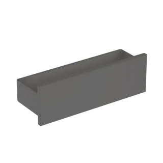 Geberit Smyle Square Wandablage mit einer Tür, 45x14,8x14,3cm, lava, 500362JK1 500362JK1